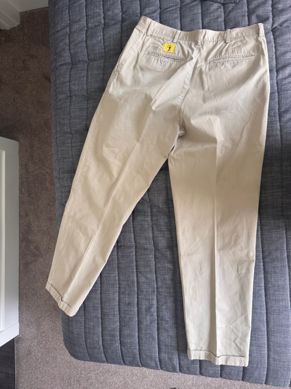 Men's 36x34 Duck Head Pleated Khaki Pants - Picture 4 of 6